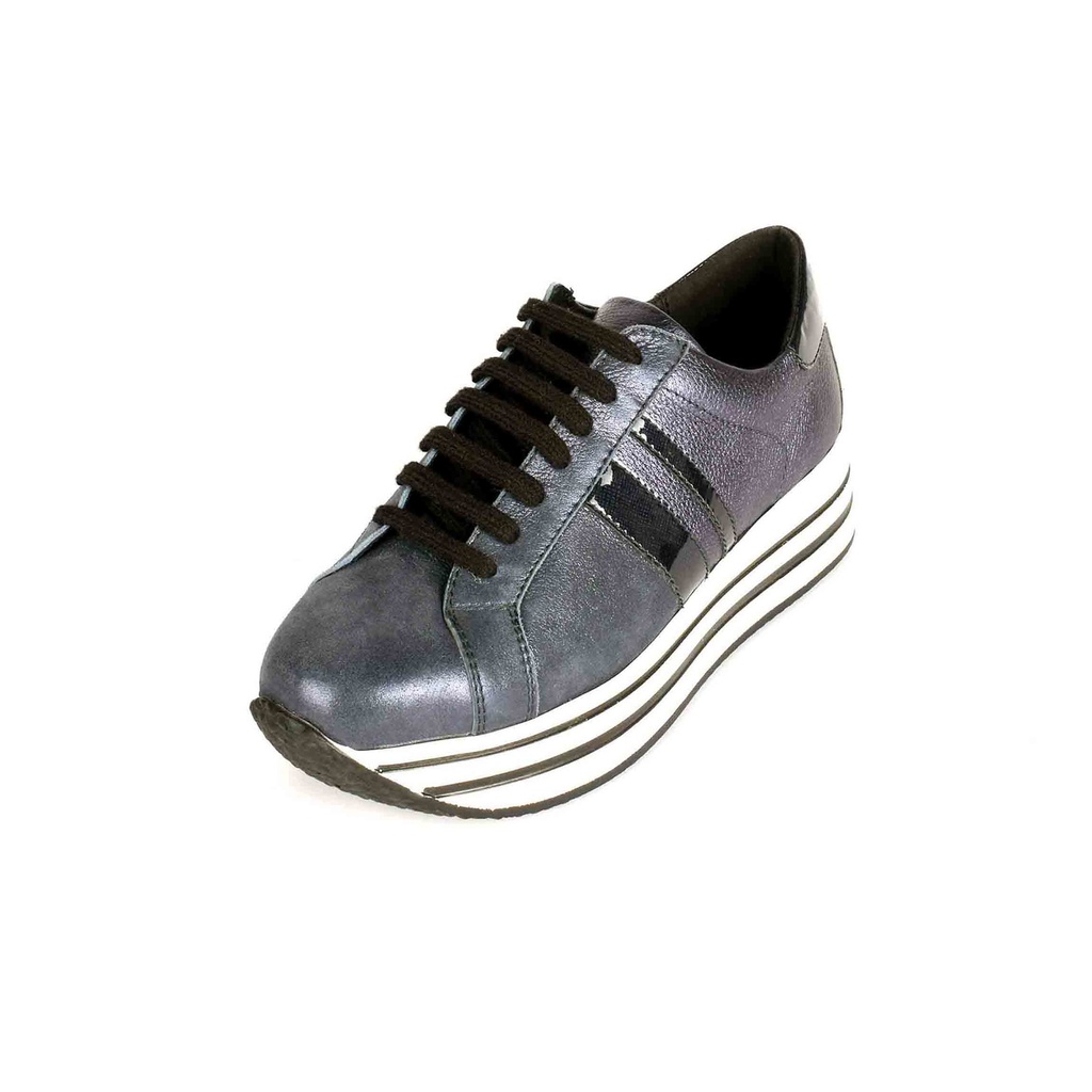 Blue Plain Leather Sneaker (PAK-SER-19-01-12203|MIS/1)