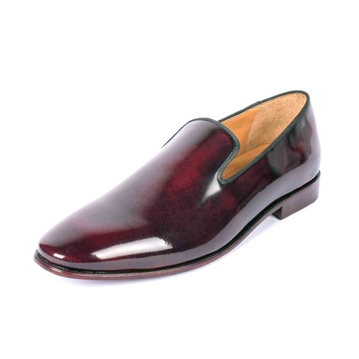 [UNI-2318] Maroon Patent Leather Opera Pump (UENT-MW-9|MIS/1)