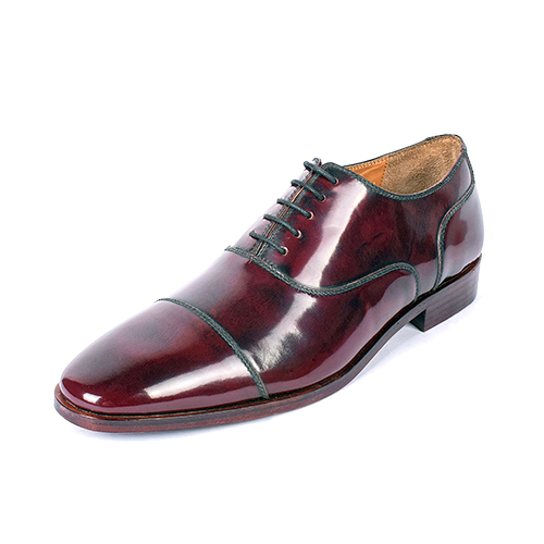 [UNI-2320] Brown Patent Leather Cap Toe Oxford (UENT-MW-11|MIS/1)