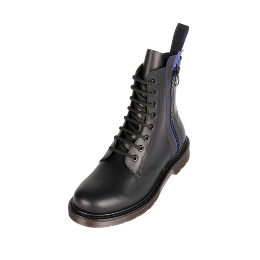 [UNI-2363] Black Plain Leather Boot (PAK-SER-19-10-13796|MIS/1)